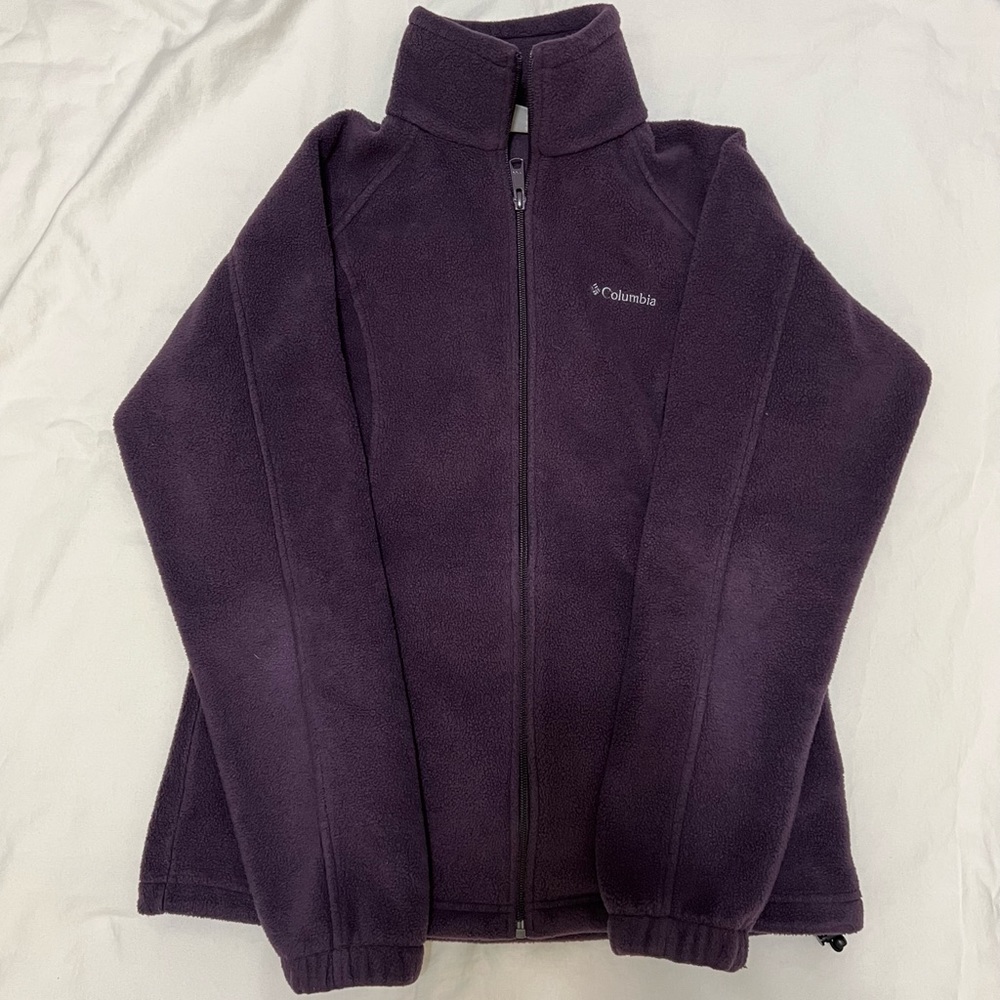 Columbia Purple Fleece Jacket, Size Small